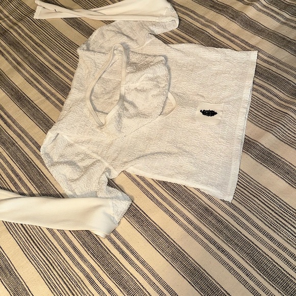FP Movement by Free People White Textured Hoodie - Picture 5 of 6